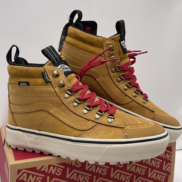 Vans Men’s Sk8-Hi Dr Mte-2
Pop Lace Tan
VN0009QMJM9
Boots Cold Weather Sneakers - Picture 6 of 16